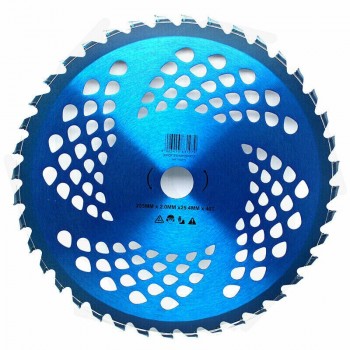 Brush cutter disc with widia teeth for brambles, canes, brushwood and tall grass Disc for brush cutter