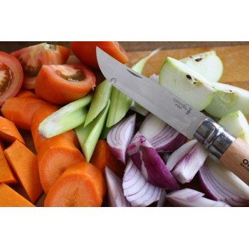 Opinel N ° 12 Messer aus Edelstahl ideal zum Schneiden von Obst und Gemüse in der Küche Opinel-Messer