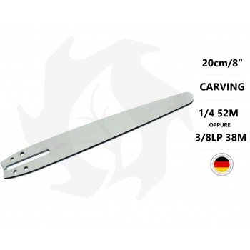 CARVING BAR 20 CM WITH STELLITE COVERING Chainsaw bar