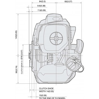 Motore completo di ricambio per decespugliatore Kawasaki TJ35E Motore a Benzina