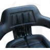Universal rubberized tractor seat, tilting base, spring-loaded with fixed handles Complete seat