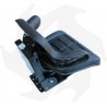 Universal rubberized tractor seat, tilting base, spring-loaded with fixed handles Complete seat
