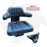 Universalsitz für Radtraktor mit neigbarer Basis und Federung mit festen Griffen Kompletter Sitz