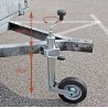 Roue de levage servo-timon pour suspension de chariot de remorque tube de 48 mm Béquille cric
