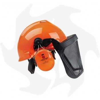 Professional safety helmet with visor and headphones for forestry use Helmets and Visors