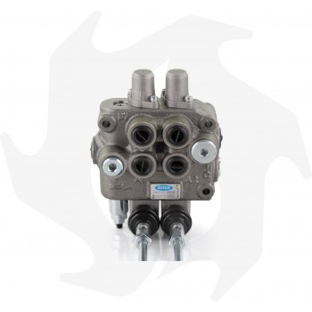 Double acting hydraulic distributor with 2 levers 3/8 - hydraulic Hydraulic distributor