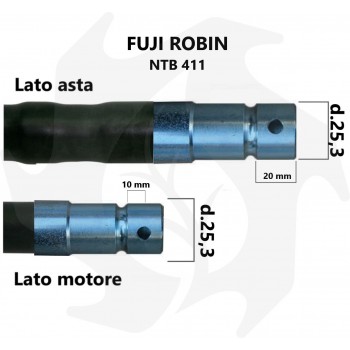 Scheide komplett mit Schlauch für Fuji Robin NTB 411 Rucksack-Freischneider Fuji Robin Mantel
