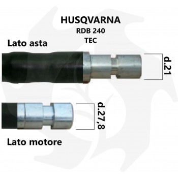 Guaina completa di flessibile per decespugliatore a spalla Husqvarna RDB 240 - TEC Guaina Husqvarna