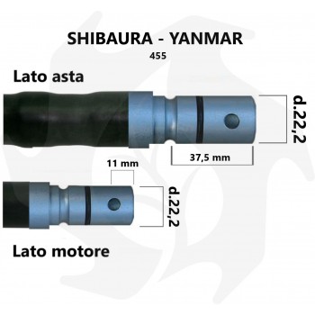 Guaina completa di flessibile per decespugliatore a spalla Shibaura - Yanmar 455 Guaina Shibaura / Yanmar
