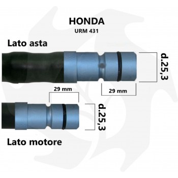 Hülle komplett mit Schlauch für Honda URM 431 Rucksack-Freischneider Mantel Honda