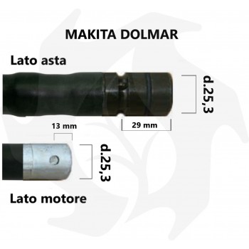 Gaine complète avec tuyau pour débroussailleuse à dos Makita Dolmar Gaine Makita / Dolmar