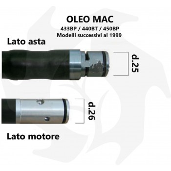 Gaine complète avec tuyau pour débroussailleuse à dos Oleo Mac 433BP / 440BT / 450BP Gaine Oleo Mac