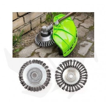 Stone guard kit + 150 mm ground cleaning brush for brush cutter Brush cutter head