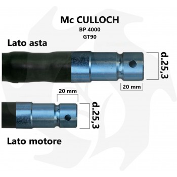 Guaina completa di flessibile per decespugliatore a spalla Mc Culloch BP 4000 GT90 Guaina Mc Culloch