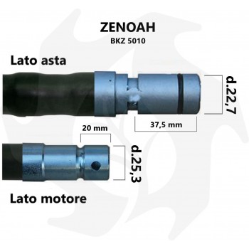Gaine complète avec tuyau pour débroussailleuse à dos Zenoah BKZ 4500 5000 Gaine Zenoah