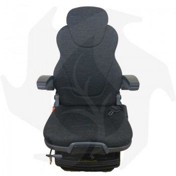 Asiento tractor con suspensión neumática en tejido SC270 + cinturón de seguridad con retractor asiento completo