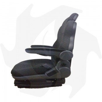 Asiento tractor con suspensión neumática en tejido SC270 + cinturón de seguridad con retractor asiento completo