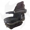 Tractor seat with pneumatic suspension in fabric with belts and M98 safety microswitch. Approved Complete seat