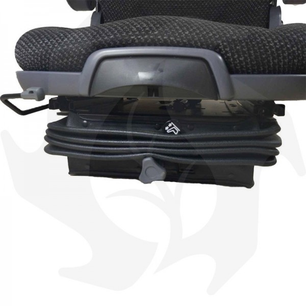 Traktorsitz mit pneumatischer Stofffederung mit Gurten und Sicherhe