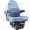 Traktorsitz mit mechanischer / pneumatischer Federung im Stoff Cobo SC95 Kompletter Sitz