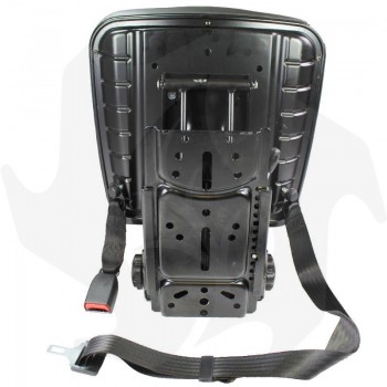 Asiento tractor con muelles base plana + ajuste y cinturón de seguridad asiento completo