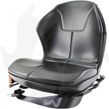 Cobo PS48 Traktorsitz zugelassen mit festen Gurten, Mikro und Führungen Kompletter Sitz