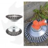 200mm conical brush for soil cleaning brush cutter + Sheet metal stone guard Brush cutter head
