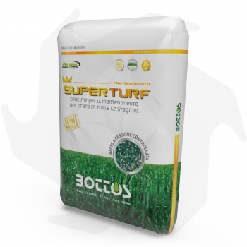 Super turf mini Bottos - 25Kg Fertilizante ecológico profesional para el mantenimiento del césped Fertilizantes para césped