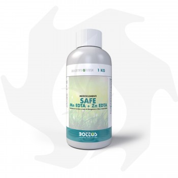 SAFE Mn E Zn (EDTA) Bottos - 1Kg Resistenz gegen Pilzkrankheiten des Rasens auf Basis von Zink und Mangan Rasendünger