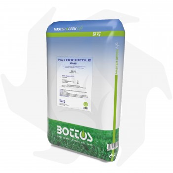 Nutrafertile Bottos - 20 Kg Fertilizante mineral orgánico natural de origen vegetal Bioestimulantes del césped