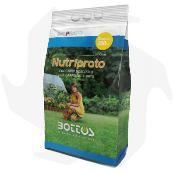 Nutriprato Bottos - 5Kg Fertilizante para la creación y regeneración del césped Fertilizantes para césped