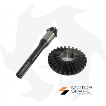 Pinion + sprocket bevel gear pair for Mab Z:8/28 Spare parts for walking tractors