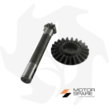 Pinion + Sprocket bevel gear pair for Grifo 22 Z:7/23 Spare parts for walking tractors