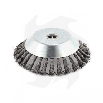 Conical brush for brush cutter - cleaning floors and pavements Brush for brush cutter