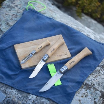 Kit Cocina Opinel, Juego de cuchillos para cocinar, acampar y actividades al aire libre cuchillos opinel