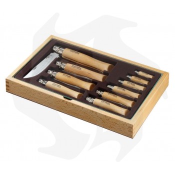 Opinel - Case of 10 stainless steel knives for collecting Opinel knives