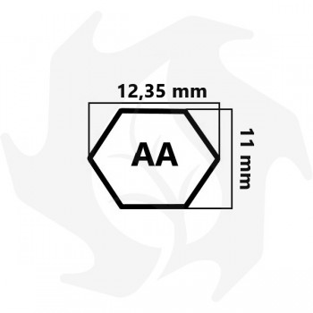 Correa hexagonal modelo "AA" de repuesto para cortadoras de césped y tractores de jardín correas