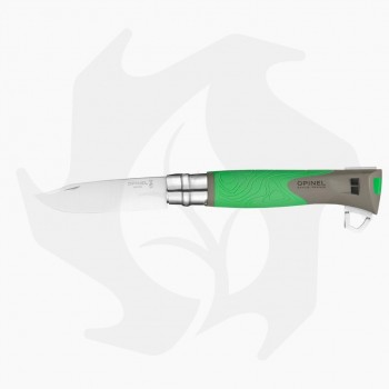 Couteau lame Opinel n.12 manche ergonomique idéal pour l'extérieur avec anti-tiques Couteaux Opinel