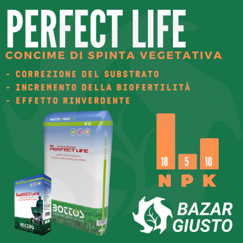 Perfect Life Bottos - 2Kg Concime per prato ad alta fertilità arricchito con materiali organici nobili e micorrize Concimi pe...
