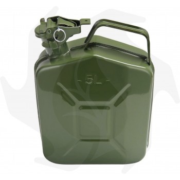 Boîte métallique de type militaire approuvée pour l'essence ou le diesel 5 litres Réservoir d'essence