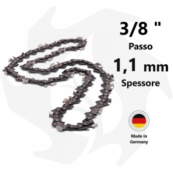 Small 3/8" pitch chainsaw chain, 1.1 mm thick Chainsaw chain