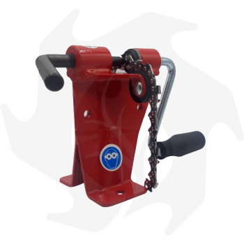 Professional bench press for chainsaw chains of all types Chain Breakers and Drawers