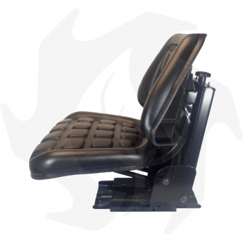 Tractor seat with adjustable vertical springing comfort seat Complete seat