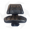 Tractor seat with adjustable vertical springing comfort seat Complete seat