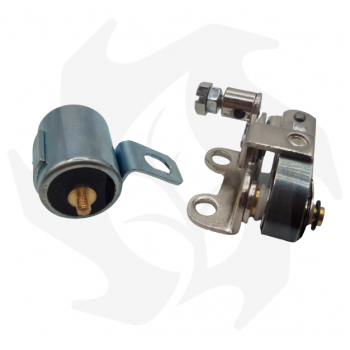 Platinum-plated points and capacitor for Intermotor IM250 - IM300 - IM350 engine Platinum Tips - Condenser