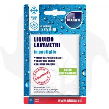 Liquido Lavavetri Invernale -5°, confezione da 2 pastiglie Olio e prodotti chimici
