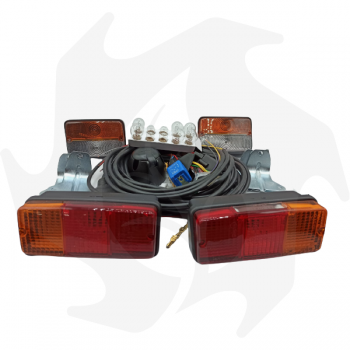Complete universal 12V light kit for tractors, 4m cable Tractor headlight