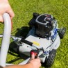 Grin HM46A IS petrol powered lawnmower with electric start Grin petrol lawnmower