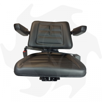 Seat approved for tractors and agricultural machines with handles and seat belt Complete seat