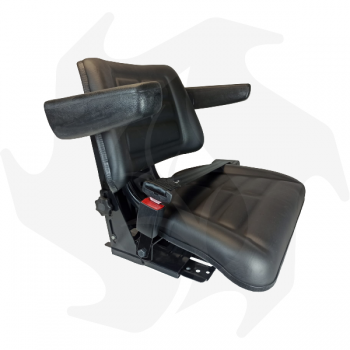 Asiento homologado para tractores y máquinas agrícolas con asas y cinturón de seguridad asiento completo